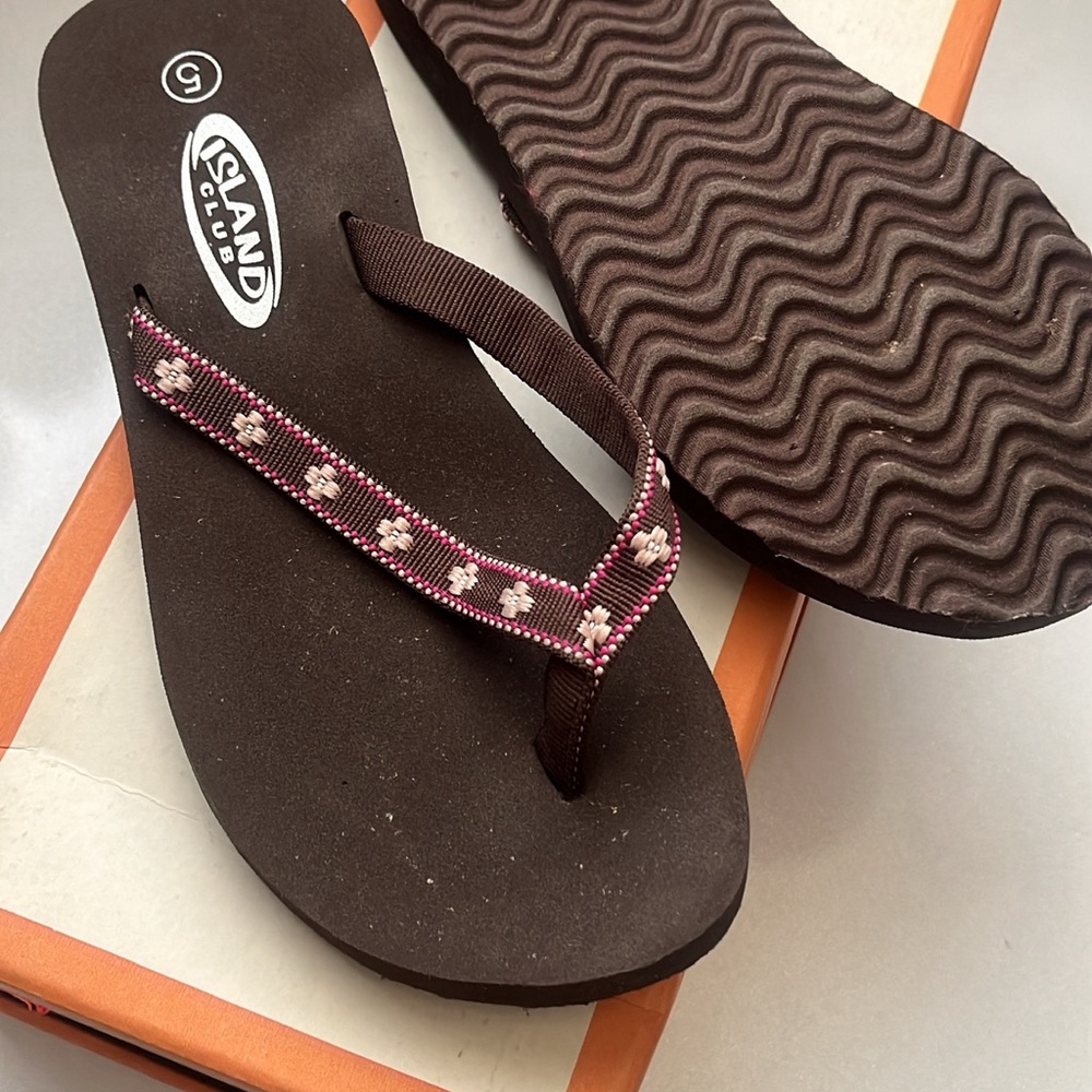 Brown Flip Flops for Women